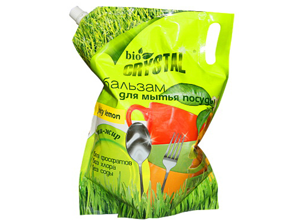 Бальзам для мытья посуды "bio CRYSTAL"  "Juicy lemon"  2л