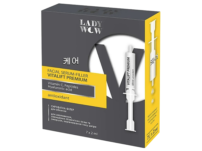 Сироватка-філер для обличчя Lady Wow Vitalift Premium Serum, 2мл (ціна за 7шт)