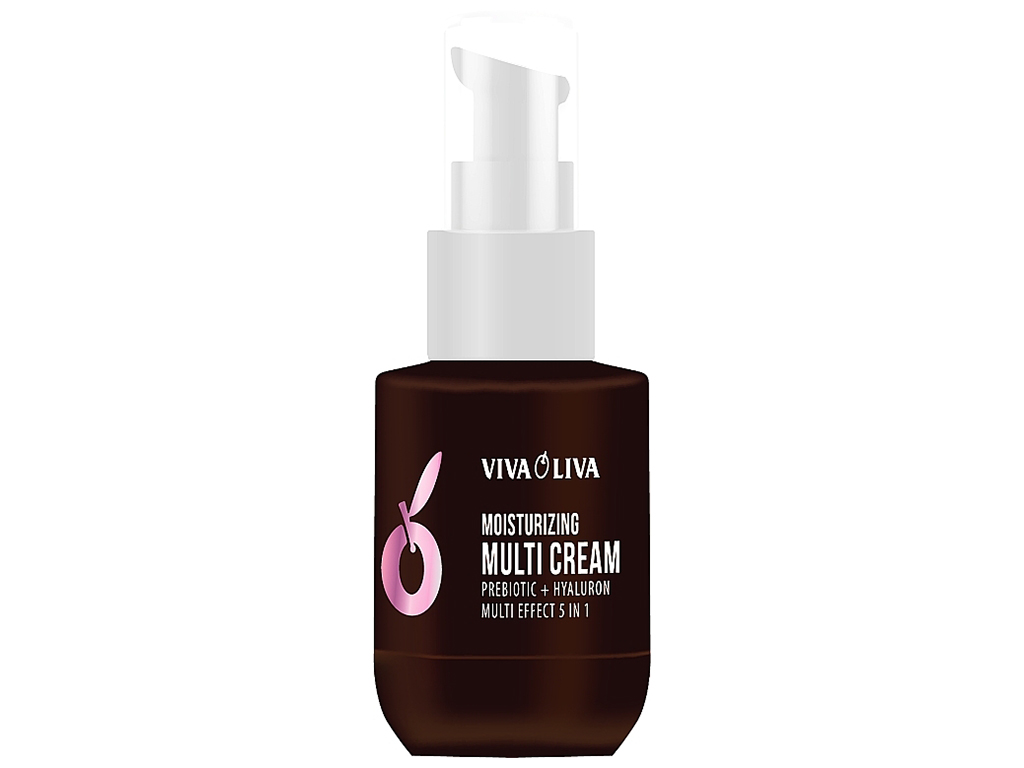 Мульти-крем зволожуючий Viva Oliva Prebiotic+Hyaluron Moisturizing SPF-15, 75мл