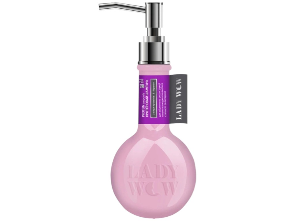 Шампунь протеїновий Lady Wow Protein Ampoule, відновлення, живлення та зміцнення волосся, 350мл