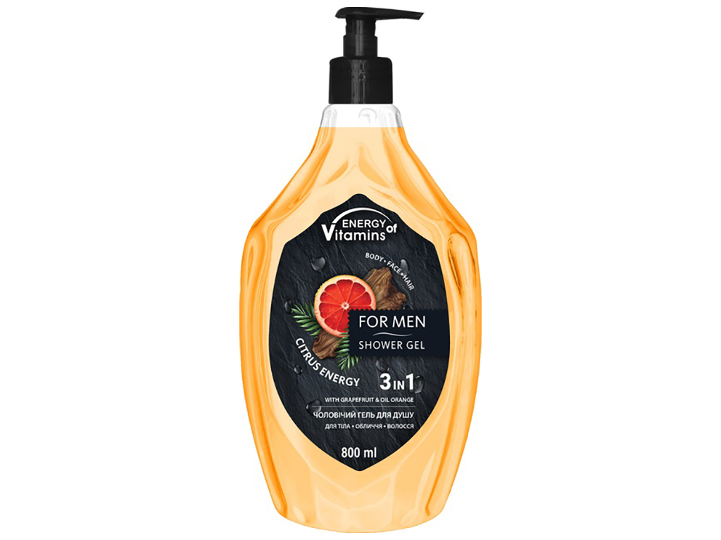Гель для душа Energy of Vitamins 3в1 Citrus Energy, 800мл