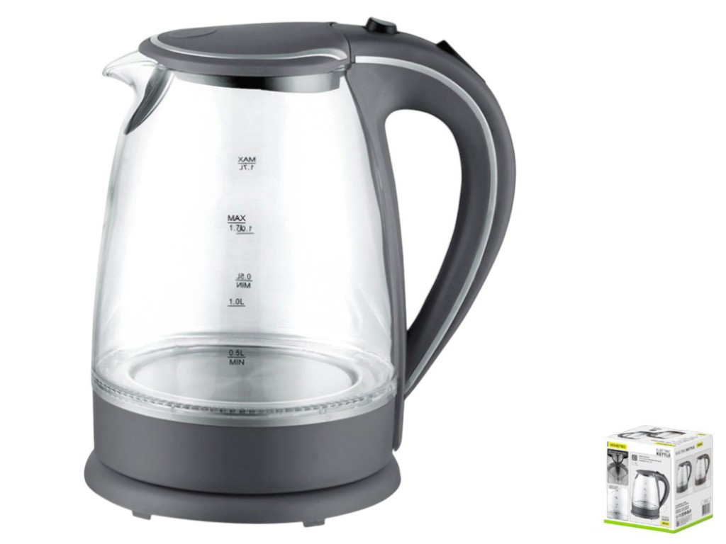 Електричний чайник Maestro сірий, 1,7л