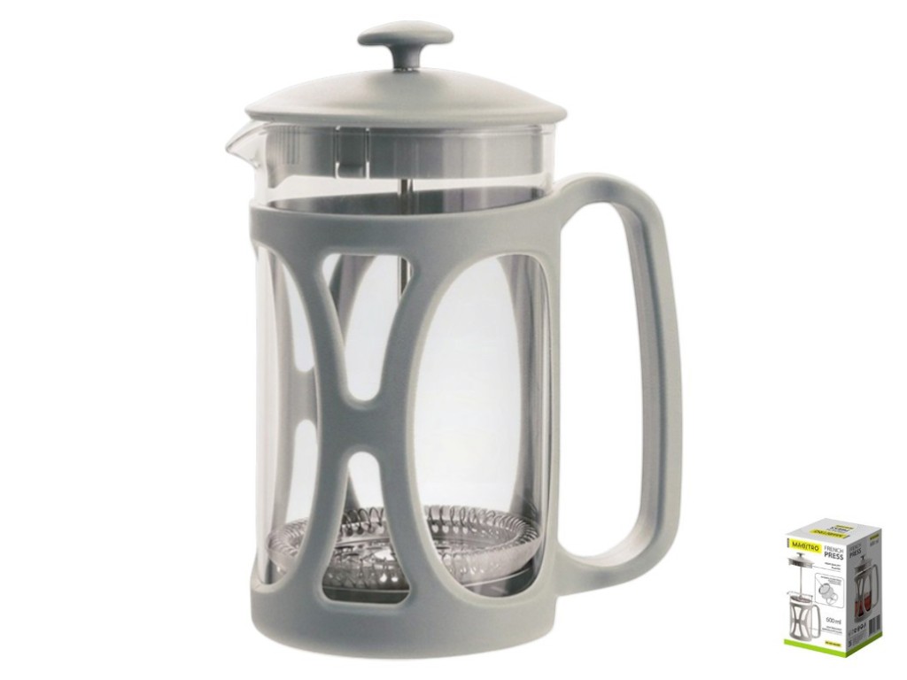 Заварник френч-прес Maestro сірий, 600мл
