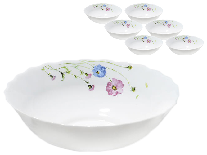 Миска Maestro "Васильки" 22,5см (цена за набор 6шт)