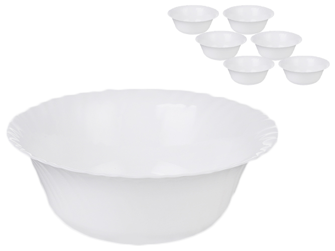 Миска Maestro "Белое 2" 22,5см (цена за набор 6шт)