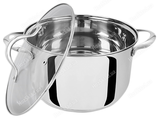 Набор посуды Maestro все плиты, многосл. дно, нерж. сталь 1,8/2,5/3,4л (цена за набор 6пр)