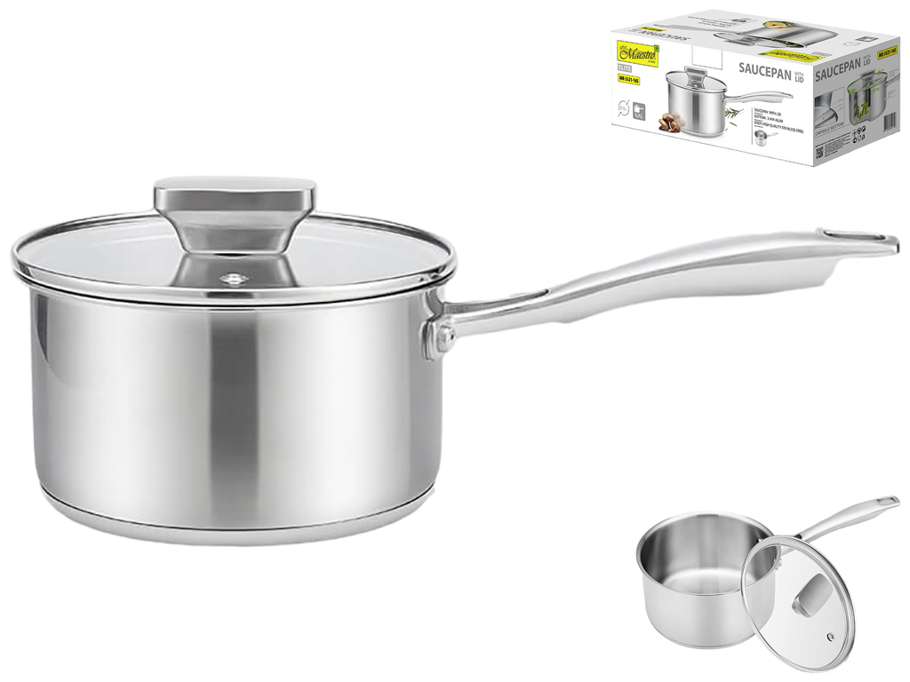 Ковш з кришкою Maestro, 16см, 1,7л