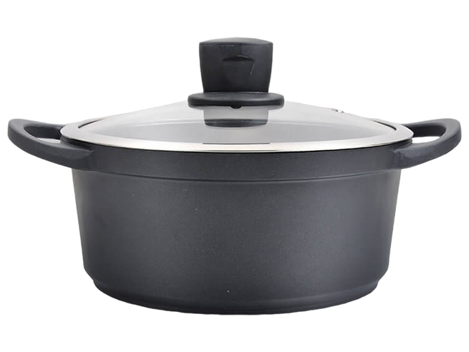 Кастрюля Maestro (Cast), со стеклянной крышкой, 2-х сл. антипригарное покрытие, 2,7л