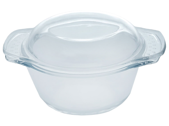 Кастрюля термостойкая Maestro, круглая, с крышкой, 1,4л, 23х18,2х11,7см