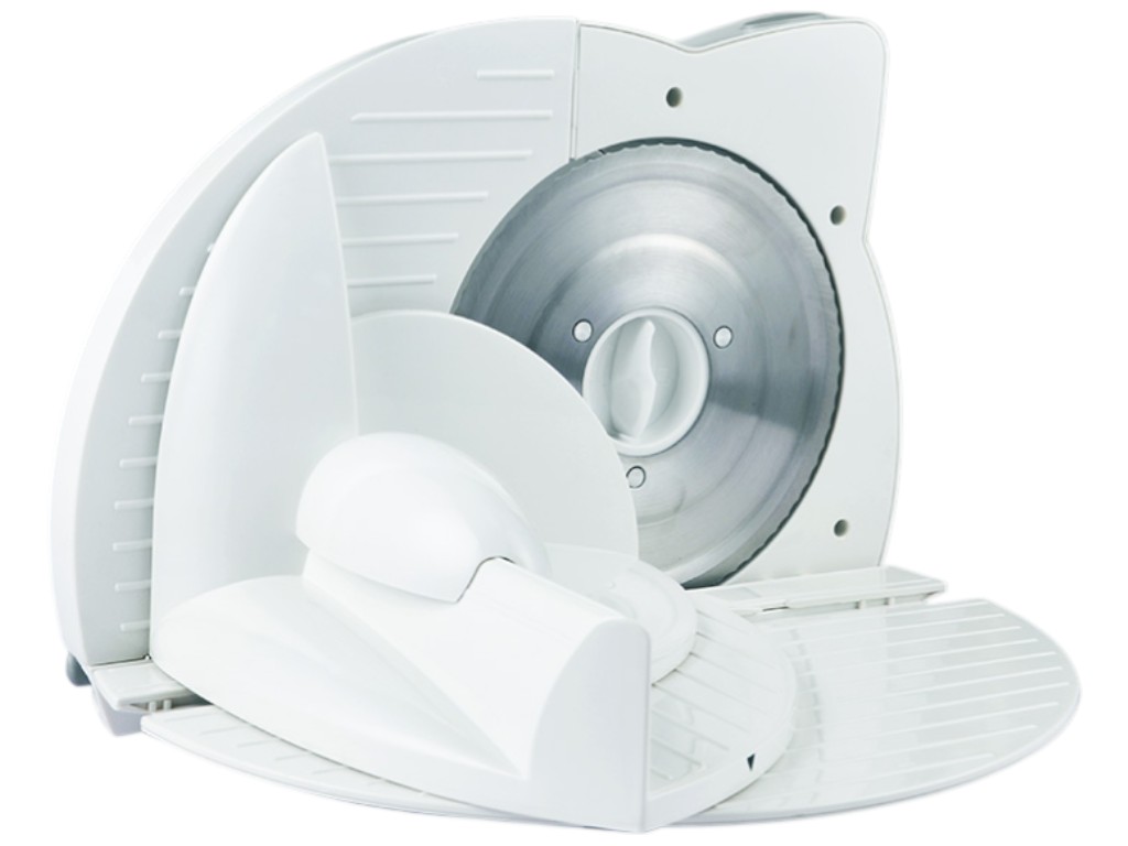 Слайсер Maestro, 150-400Вт, 3 швидкості, від 0 до 15мм, нержавіюча сталь, пластик, колір білий