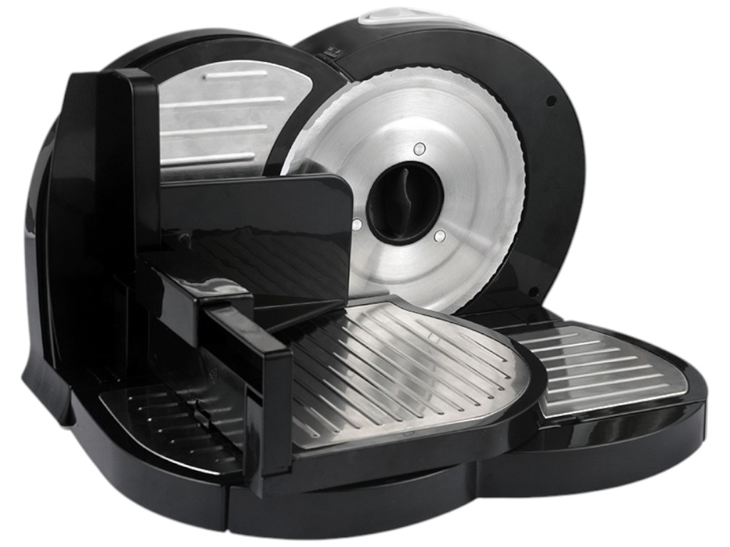 Слайсер Maestro, 400Вт, 220–240В, 50Гц, до 15мм, пластик, нержавеющая сталь, нож 170мм, цвет черный