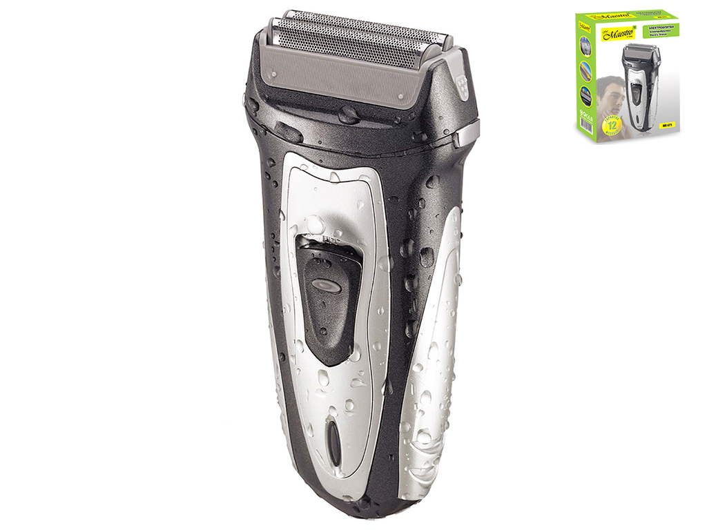 Электрическая беспроводная бритва Maestro с моющимся блоком съемных лезвий 600mAh