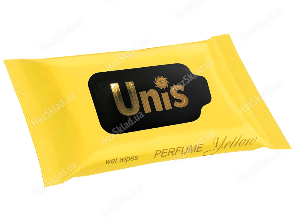 Влажные салфетки Unis Perfume Yellow антибактериальные 15шт