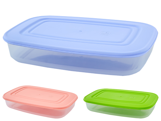 Контейнер для пищевых продуктов прямоугольный 950мл (цвета ассорти) 167023