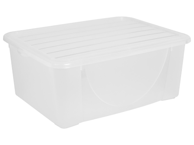Контейнер для хранения вещей, с крышкой, 9,6л (прозрачный) 122041