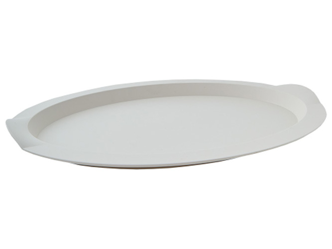 Таця овальна, 47х35х4см (колір біла роза) 167403
