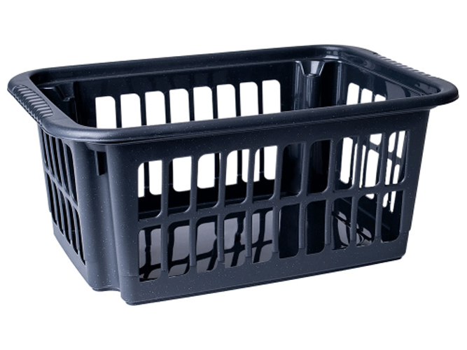 Корзина пластиковая, 47х31х20см, 30л (цвет гранит) 122076