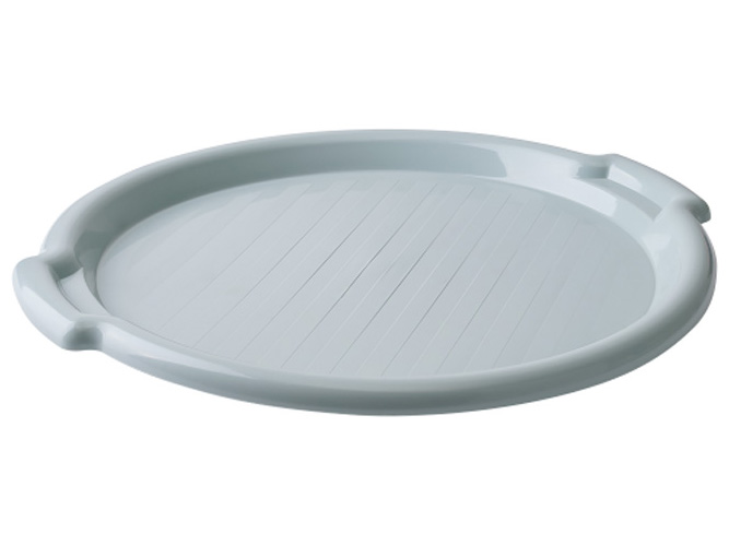 Таця кругла, діаметр 38,5x37x3см (колір полин) 167098