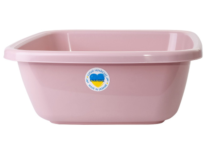 Таз квадратный, 9,0л, 34х34х14см (цвет фрезия) 121043