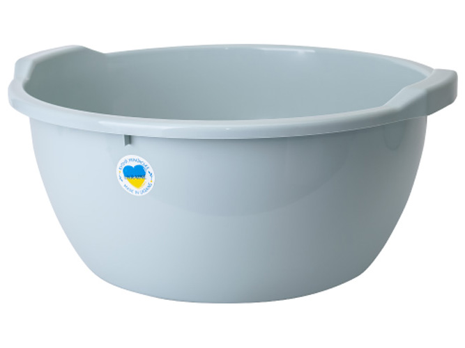 Таз круглий 34л, 55х52х25см (колір полин) 121050