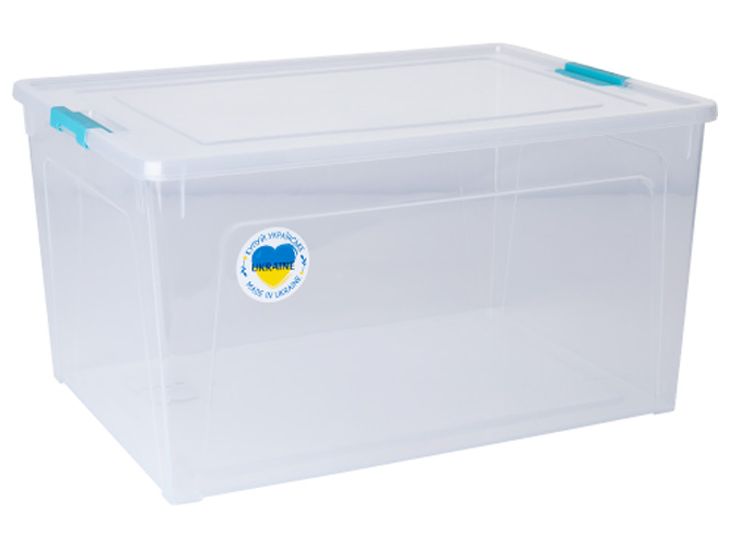 Контейнер Smart Box, 18л (цвет прозрачный бирюзовый) 171019