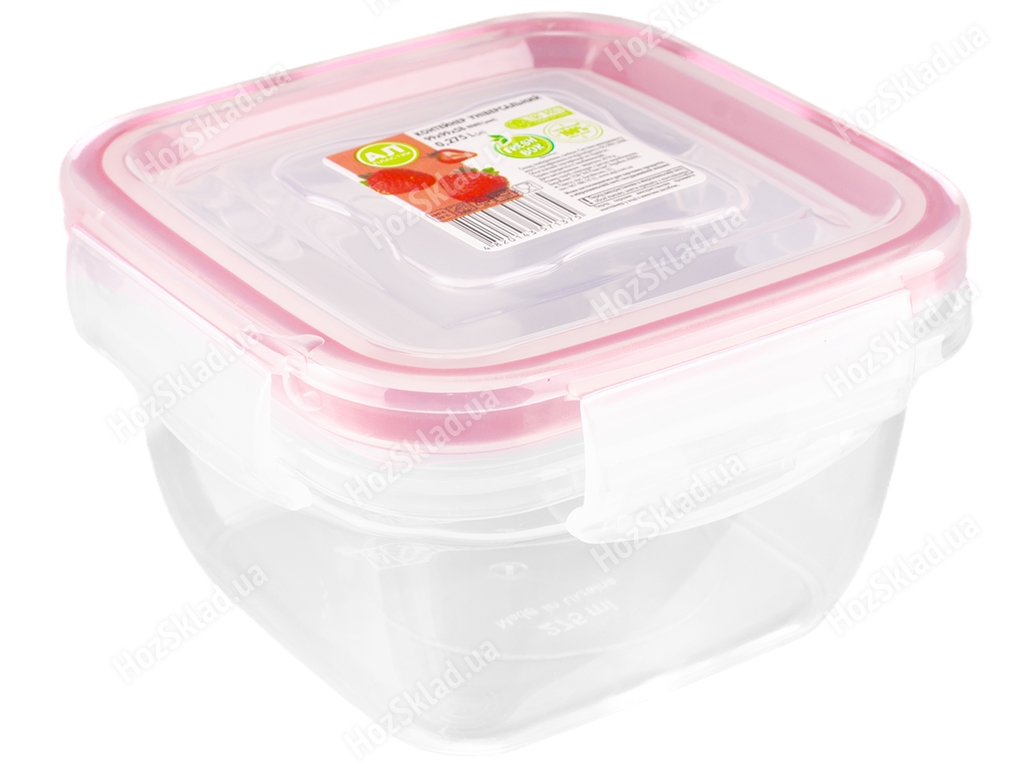 Контейнер Ал-Пластик Fresh box универсальный квадратный (бесцветный) 275мл