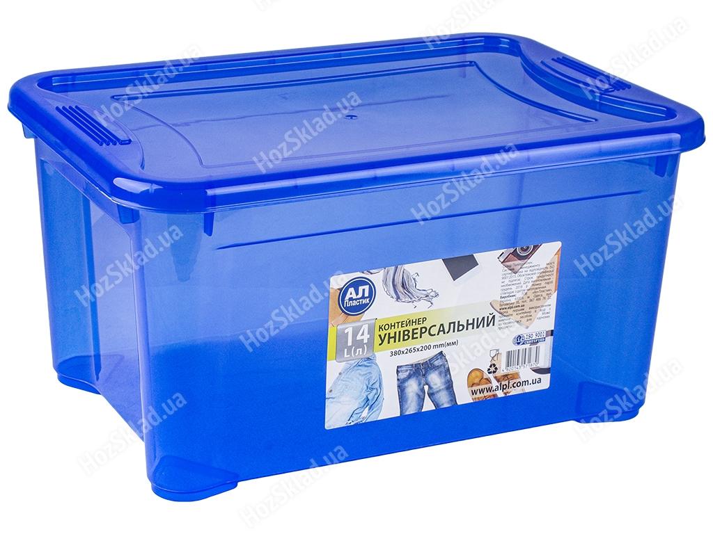 Контейнер Ал-Пластик Easy box 14л синий
