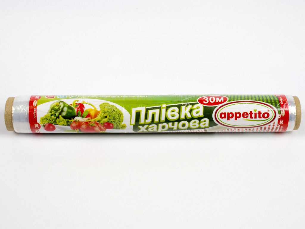 Плёнка пищевая стрейчевая для хранения продуктов "Appetito" 30м