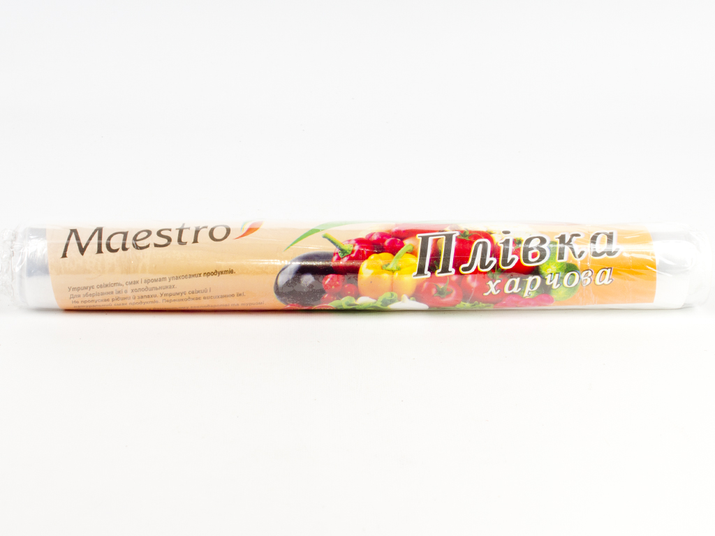 Плёнка пищевая стрейчевая для хранения продуктов "Maestro" 30м