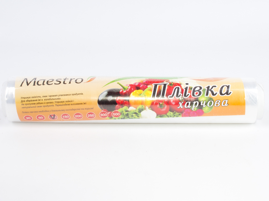 Плёнка пищевая стрейчевая для хранения продуктов "Maestro" 100м