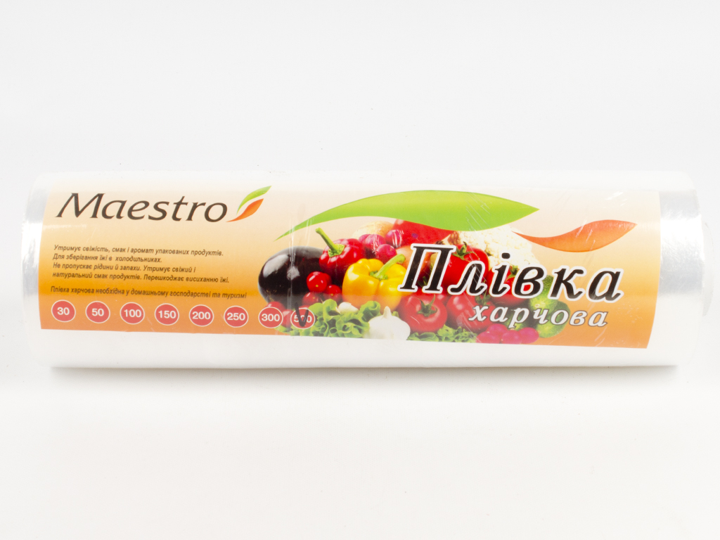 Плёнка пищевая стрейчевая для хранения продуктов "Maestro" 500м