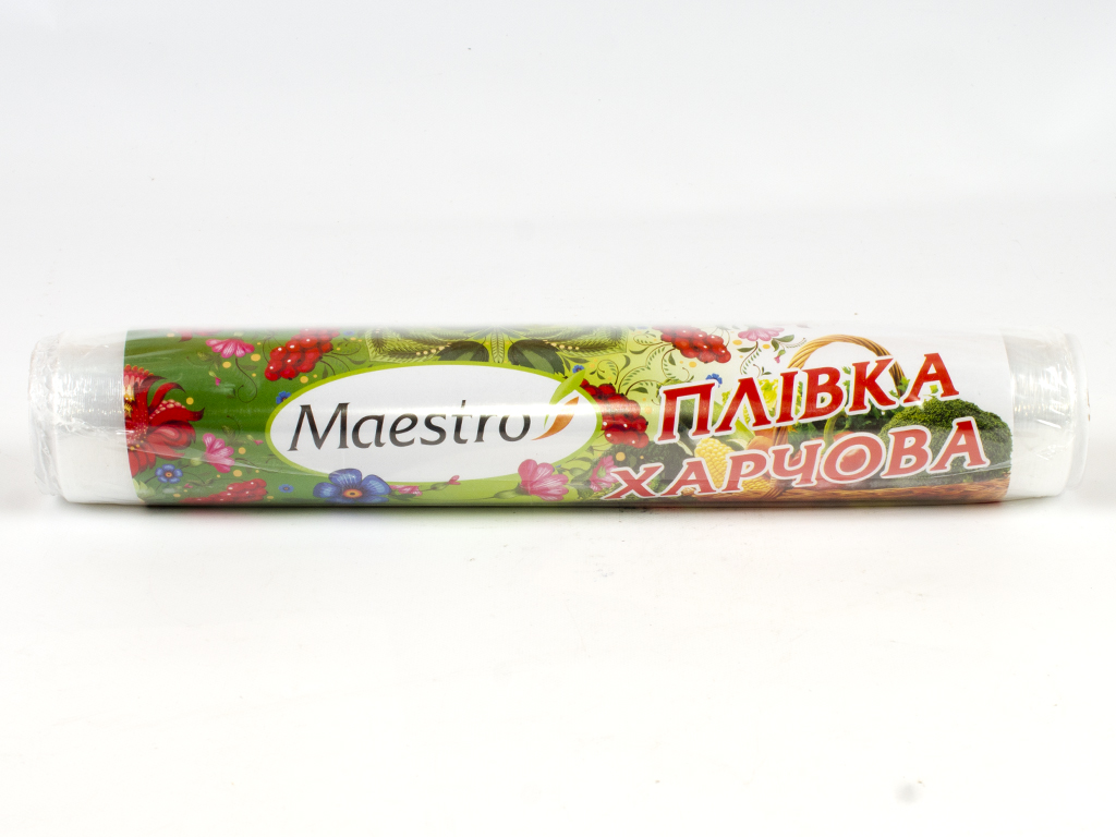 Плёнка пищевая стрейчевая для хранения продуктов "Maestro - New" 50м