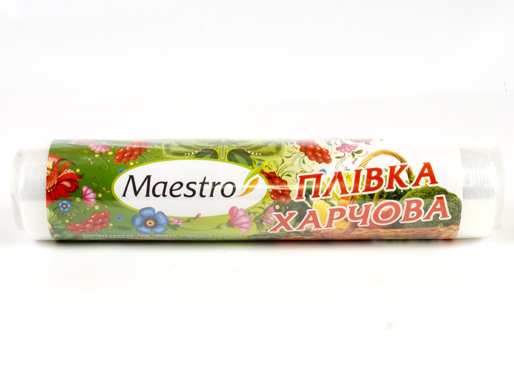 Плёнка пищевая стрейчевая для хранения продуктов "Maestro - New" 150м