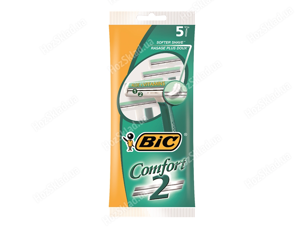 Станки для бритья Bic Comfort 2 2 лезвия (цена за набор 5шт)