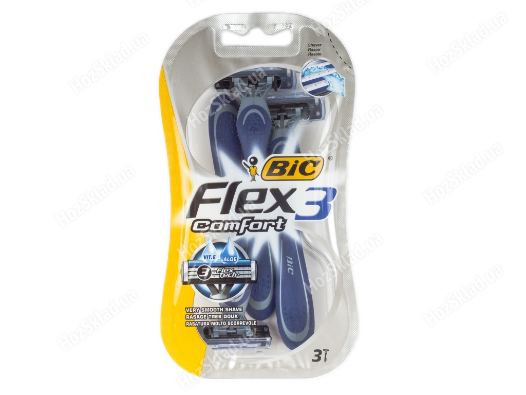 Станки для бритья Bic Flex 3 Comfort 3 лезвия (цена за набор 3шт)