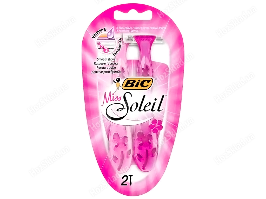 Станки Bic для гоління Miss soleil pink (ціна за набір 2шт)
