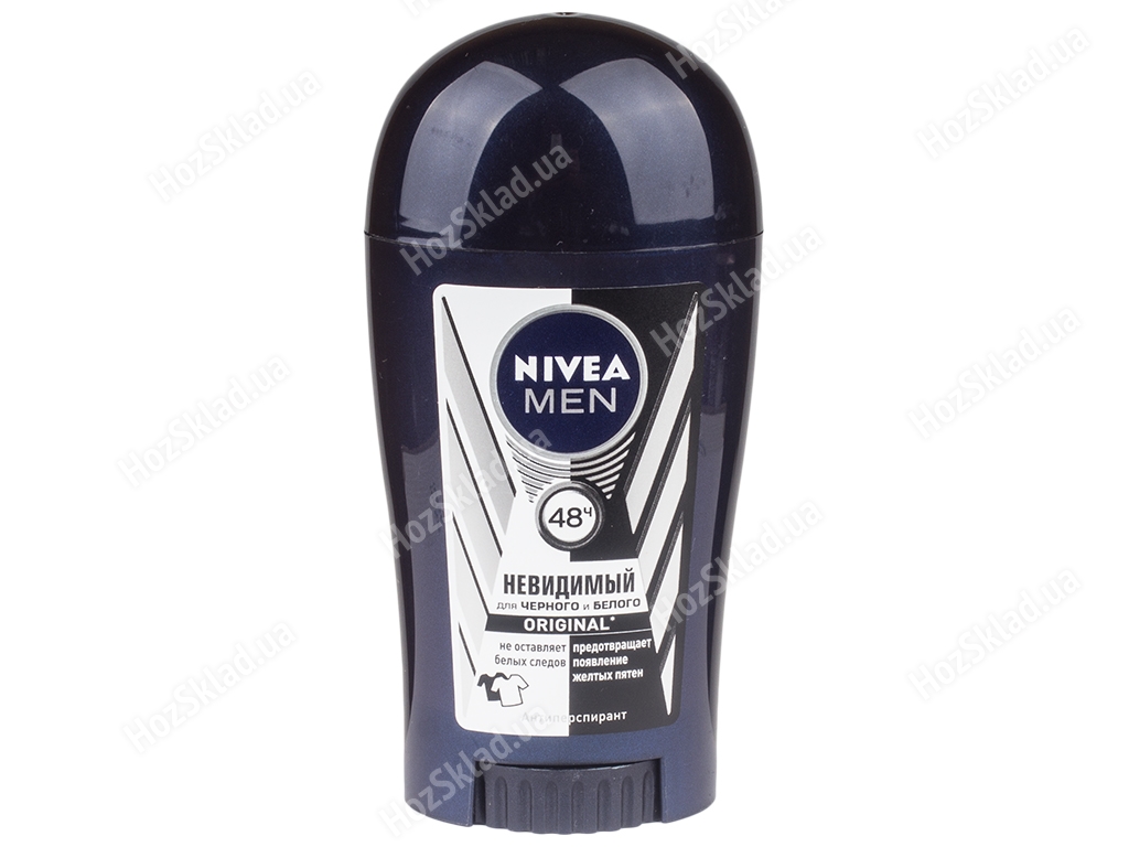 Дезодорант-антиперспирант для мужчин Nivea men Невидимая защита original для черного и белого 40мл