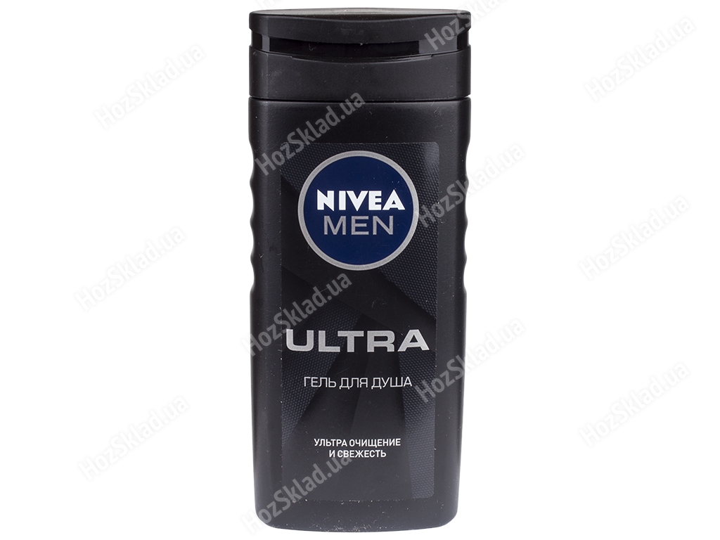 Гель для душа Nivea men Ultra для мужчин, ультраочищение и свежесть 250мл