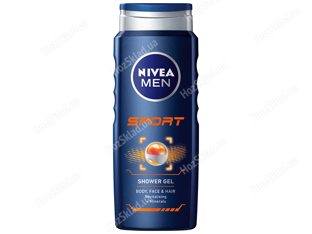 Гель для душу Nivea men Спорт для чоловіків 24г свіжості, з ароматом лайма 500мл
