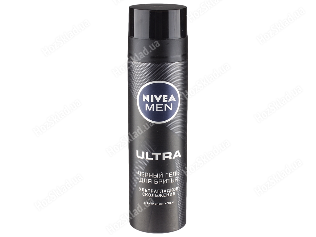 Гель для бритья Nivea men Ultra черный, с активным углем 200мл