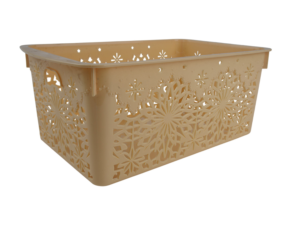 Корзина для хранения "Рута", пластик, 295×175×120мм (цена за 1 шт)