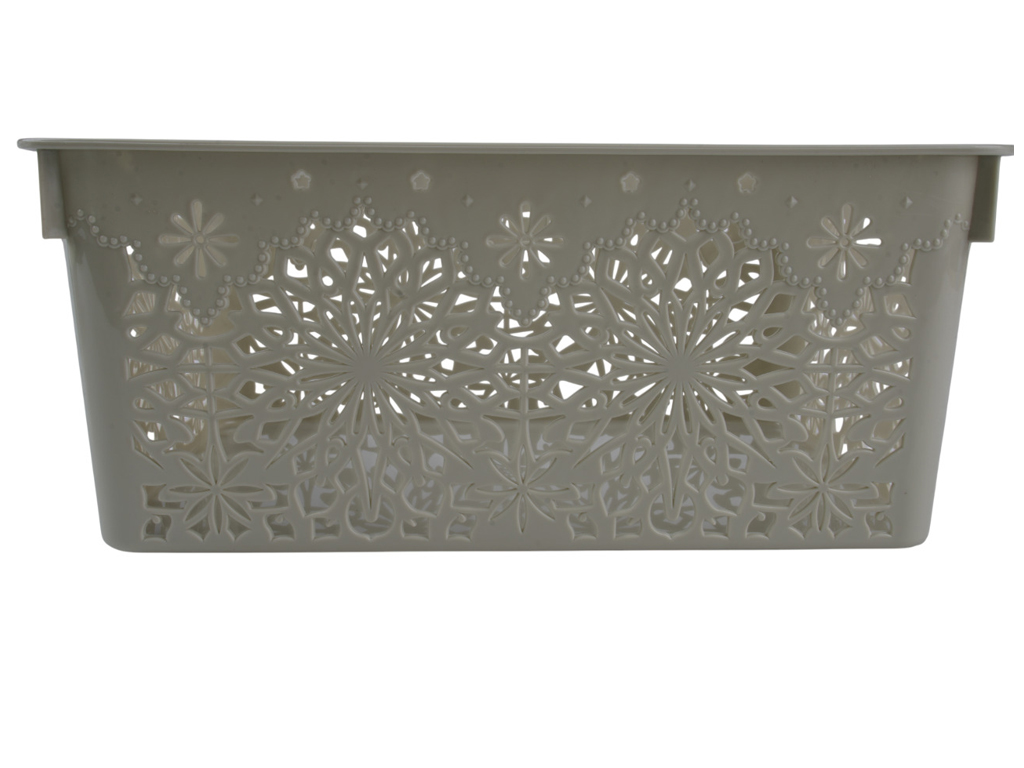 Корзина для хранения "Рута", пластик, 295×175×120мм (цена за 1 шт)