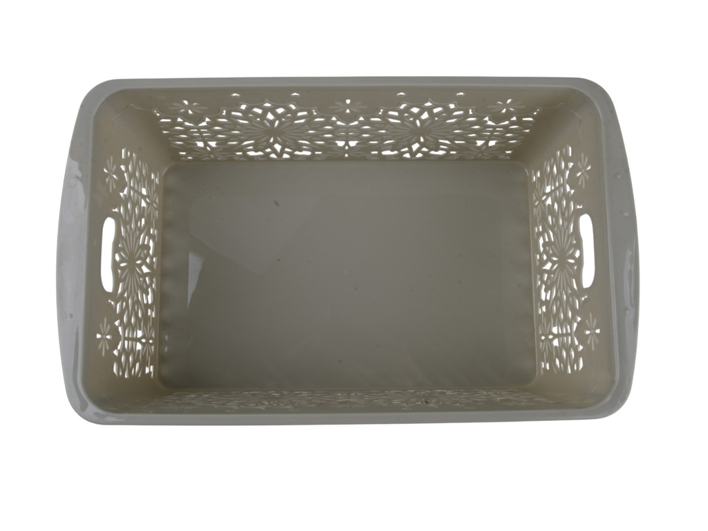 Корзина для хранения "Рута", пластик, 295×175×120мм (цена за 1 шт)