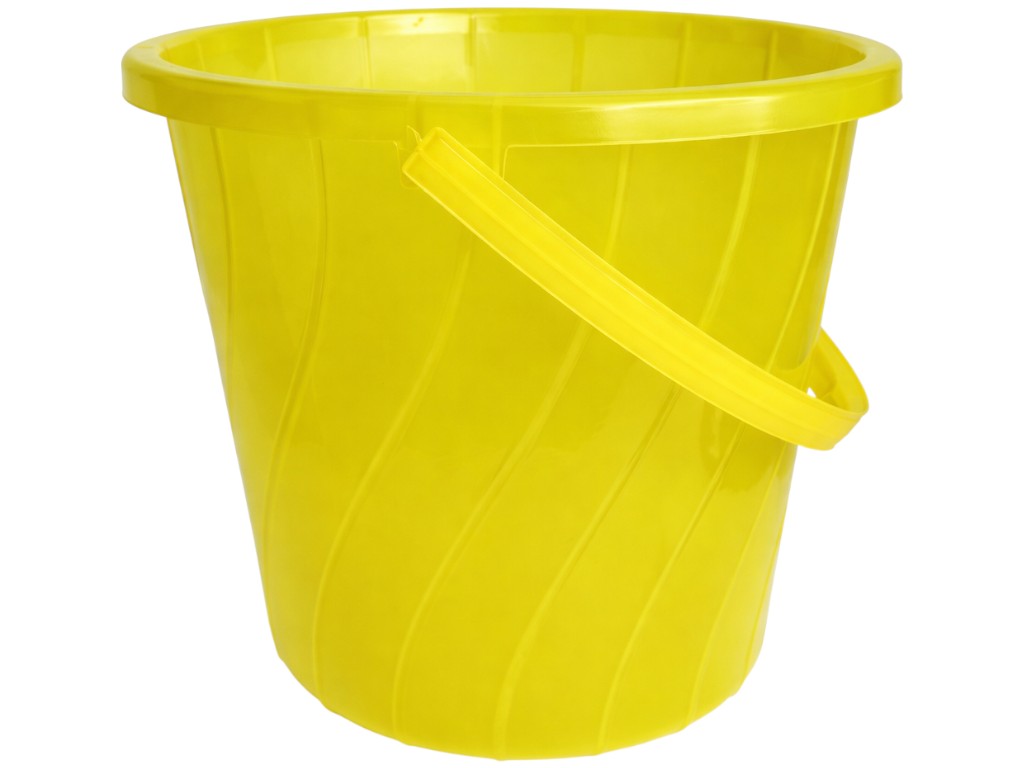Відро з кришкою Хмаринка, поліпропілен харчовий, 13л, 30×27,5см, колір жовтий