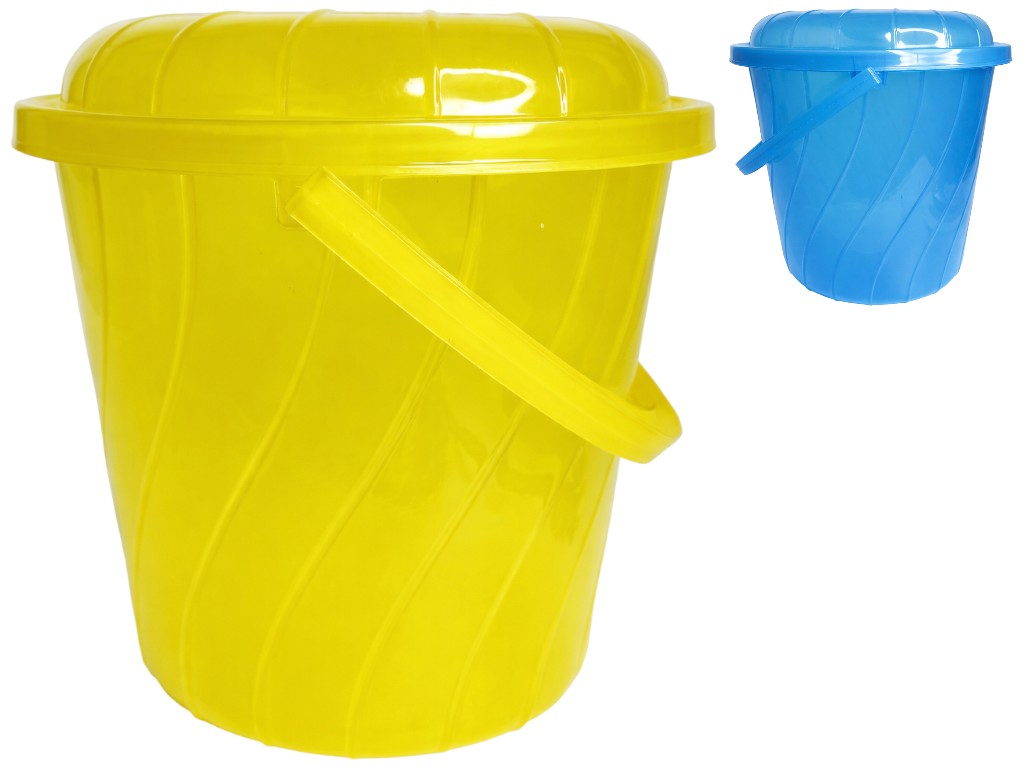 Відро з кришкою Хмаринка, поліпропілен харчовий, 13л, 30×27,5см