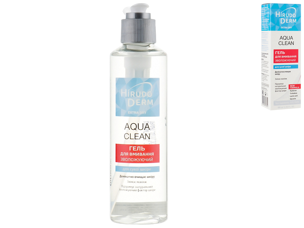 Гель для умывания увлажняющий Hirudo Derm Extra Dry 180мл