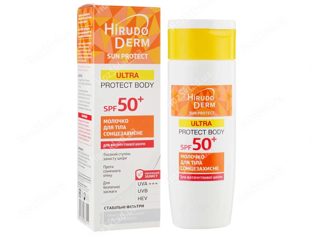 Молочко для тела солнцезащитное Hirudo Derm Sun Protect SPF50+ 150мл