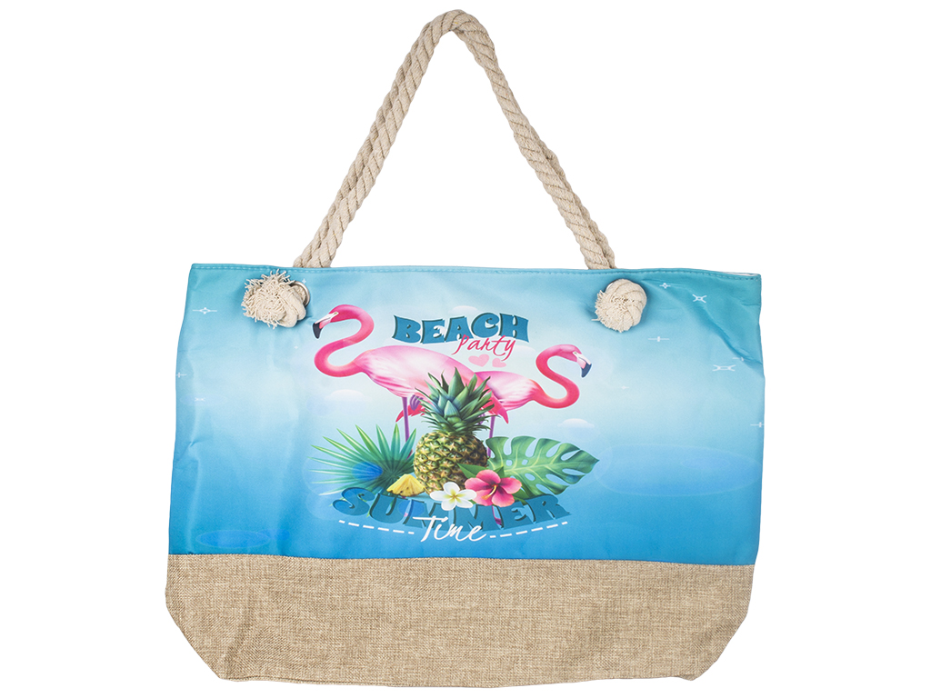 Сумка пляжная "Beach party" c ручками, на молнии 41х13х37см