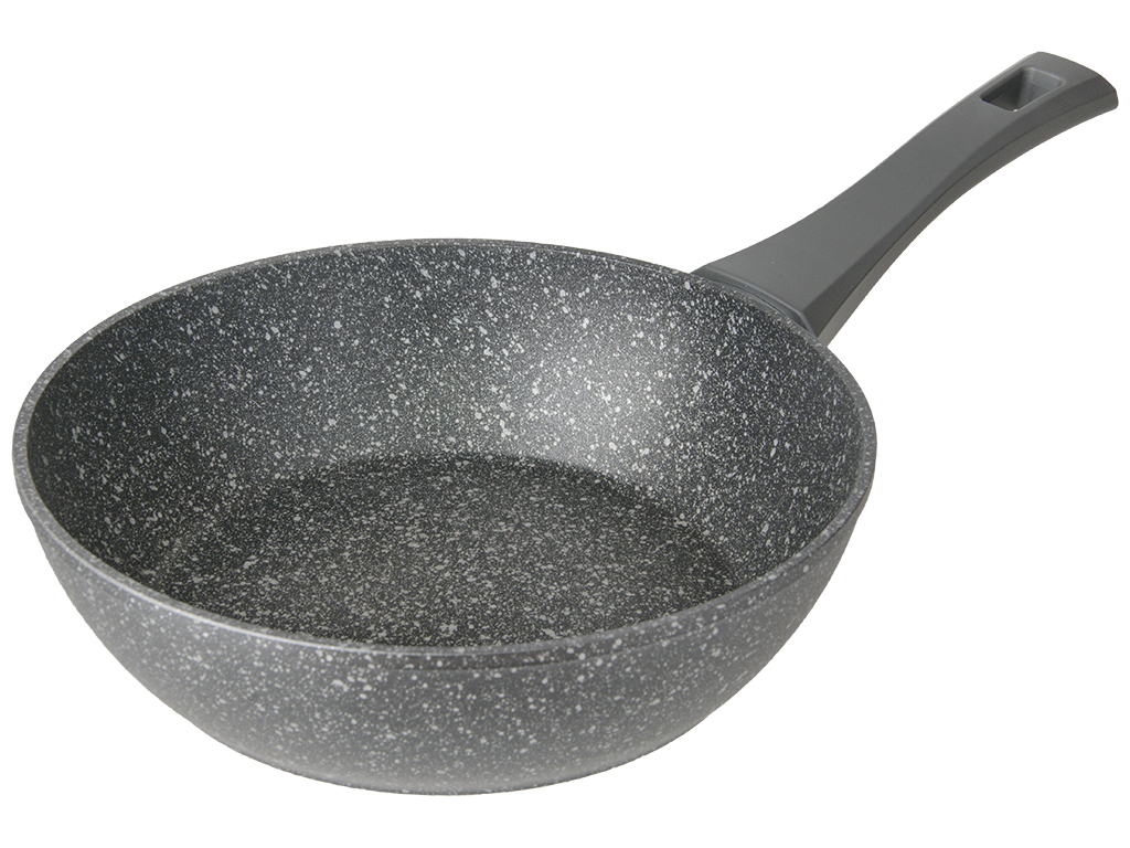 Сковорода глубокая Gusto индукционное дно с антипригарным покрытием Marble D24см GT-2105-24
