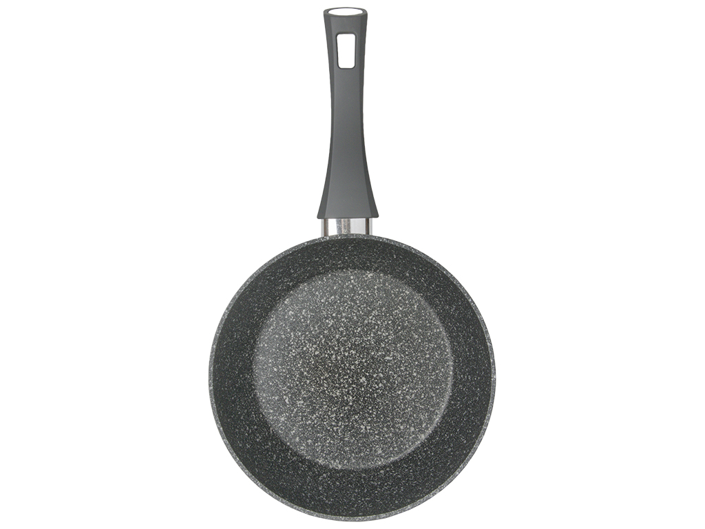 Сковорода глубокая Gusto индукционное дно с антипригарным покрытием Marble D24см GT-2105-24